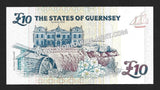 GUERNSEY 10 POUND - B. Haines P#57d UNC Currency Note N#211069