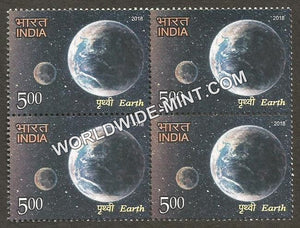 2018 THE SOLAR SYSTEM-Earth Block of 4 MNH