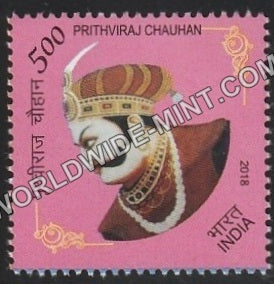 2018 Prithviraj Chauhan-1 Pink MNH