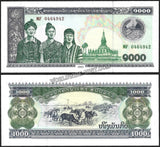 LAOS 1000 - 2003 KIP UNC CURRENCY NOTE #CN352