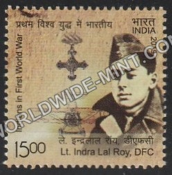 2019 Indians in First World War 1-Air Warriors-Lt Indra Lal Roy, DFC MNH
