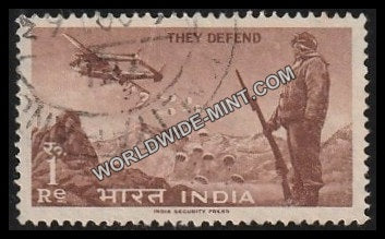1963 Defense Campaign-Centenary on Duty & Parachute Used Stamp