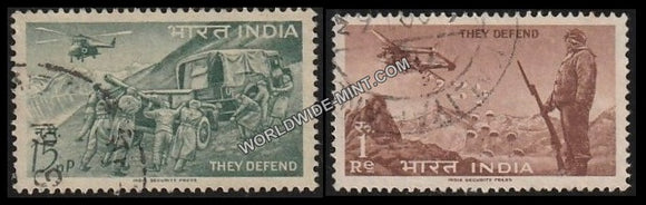 1963 Defense Campaign-Set of 2 Used Stamp