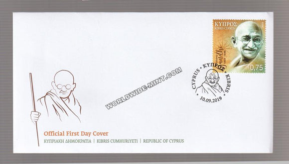 2019 Cyprus Gandhi FDC