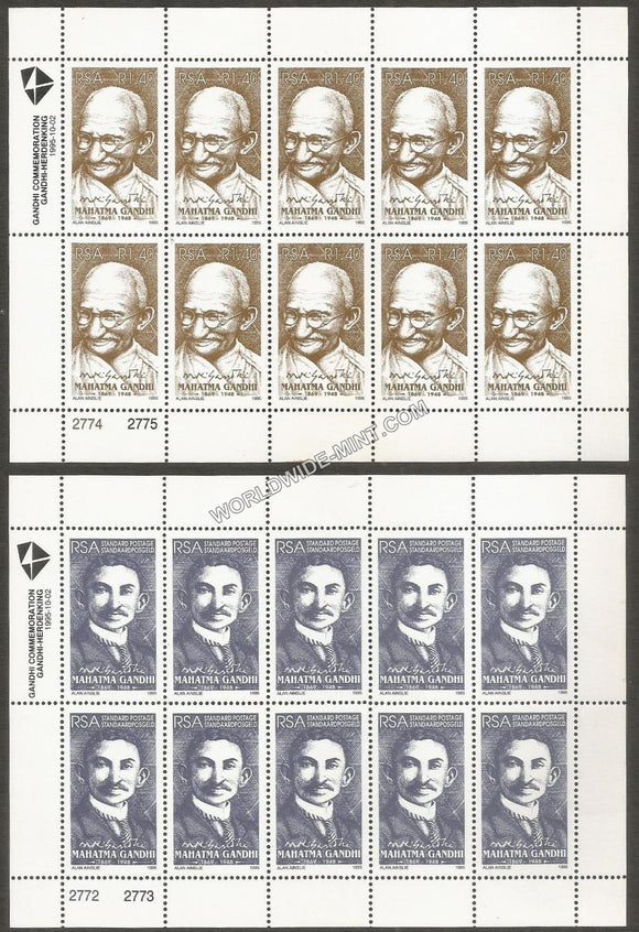 1995 RSA-INDIA Joint issue GANDHI Full Sheet