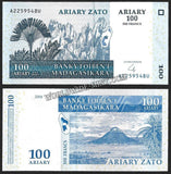 MADAGASCAR 100 ARIARY - 2004 UNC CURRENCY NOTE N#203034