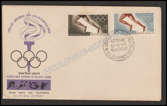 1968 XIX Olympics- 2v set FDC