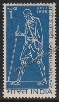 1969 Gandhi Centenary- 1 Rupee MNH