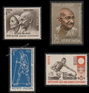 1969 Gandhi Centenary-Set of 4 MNH
