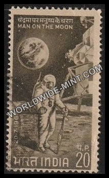 1969 First Man Man on the Moon Used Stamp