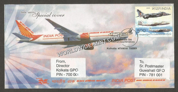 2007 First Flight Air Freighter Service India Post Special Cover #AS4