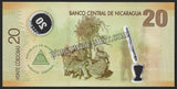 NICARAGUA 2007 - 20 CORDOBAS POLYMER UNC CURRENCY NOTE #CN507