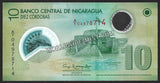 NICARAGUA 2007 - 10 CORDOBAS POLYMER UNC CURRENCY NOTE #CN508