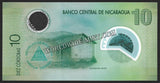 NICARAGUA 2007 - 10 CORDOBAS POLYMER UNC CURRENCY NOTE #CN508