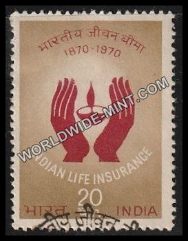 1971 Indian Life Insurance Used Stamp