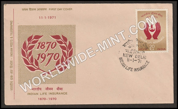 1971 Indian Life Insurance FDC