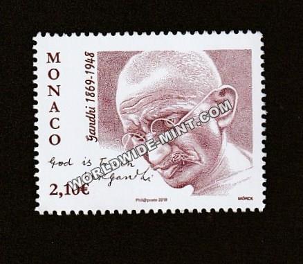 2019 Monaco Gandhi Single Stamp