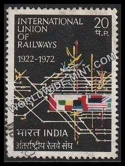 1972 International Union of Railways Used Stamp