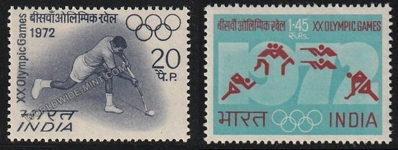 1972 XX Olympic Games, Set of 2 MNH