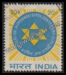 1972 Sri Aurobindo Used Stamp