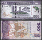 SRI LANKA 2010 - 500 RUPEES UNC CURRENCY NOTE #CN554