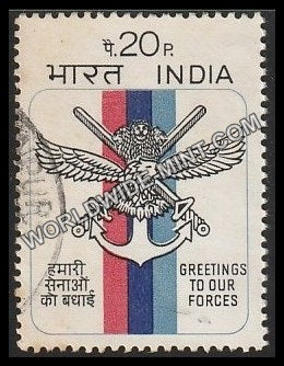 1972 Greetings to Armed Forces Used Stamp