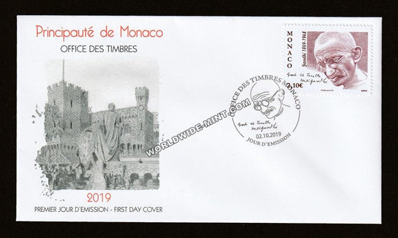 2019 Monaco Gandhi FDC