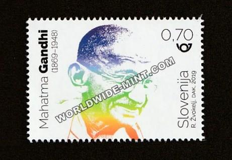 2019 Slovenia Gandhi Single Stamp