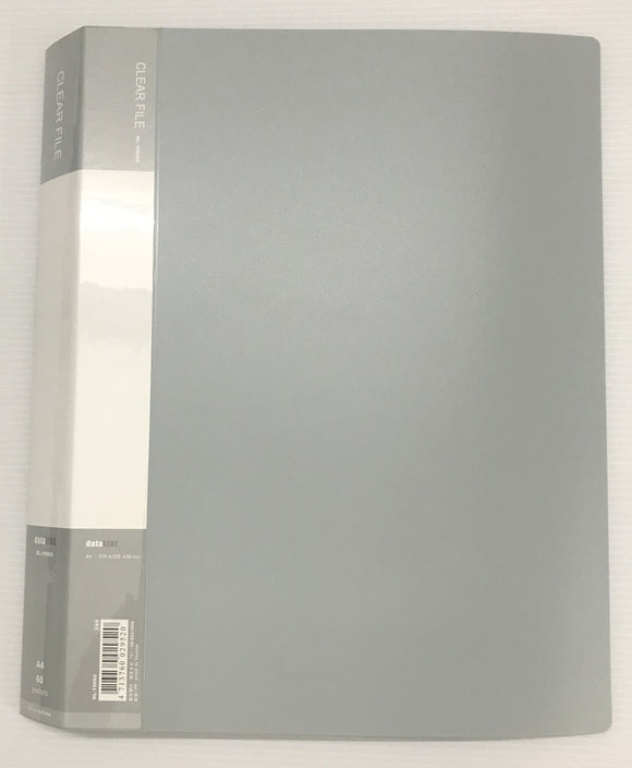 DL-10060 A4 Clear File- 60 Pockets-Grey Colour-For Big Sheetlets, Miniature Sheet, and Small Full Sheets - Imported Taiwan Made-Chuyu Culture