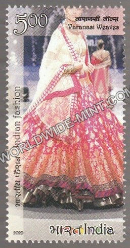 2020 Indian Fasion-Designer's Creation Series 4-Varanasi Weaves Single Stamp MNH