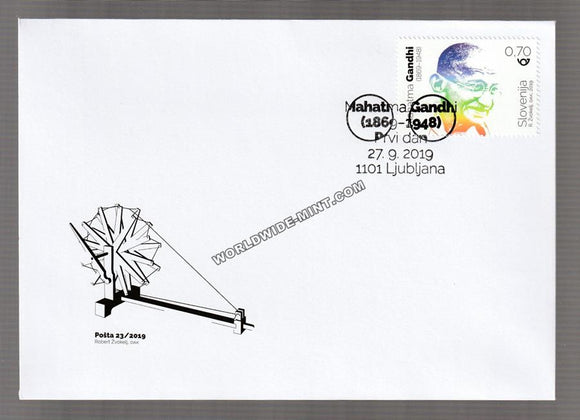 2019 Slovenia Gandhi FDC