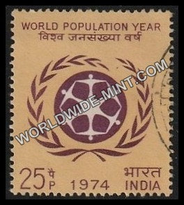 1974 World Population Year Used Stamp