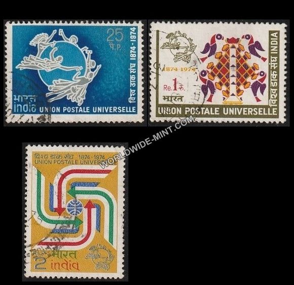 1974 Centenary of Universal Postal Union-Set of 3 Used Stamp