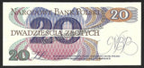 POLAND 20 ZLOTYCH - 1982 P#149a1 UNC Bank Note N#203922