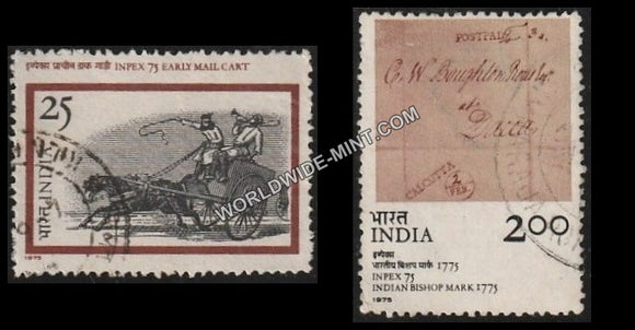 1975 INPEX -75-Set of 2 Used Stamp