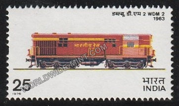 1976 Indian Locomotives-WDM 2 Diesel 1963 MNH