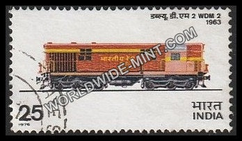 1976 Indian Locomotives-WDM 2 Diesel 1963 Used Stamp