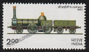 1976 Indian Locomotives-GIP NO. Steam 1853 MNH