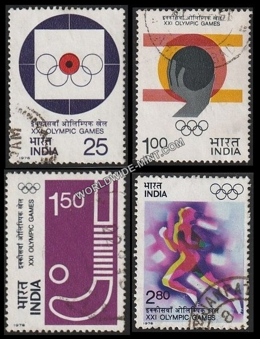1976 XXI Olympics Games-Set of 4 Used Stamp
