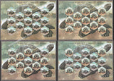 2008 INDIA Aldabra Giant Tortoise-Sheetlet Complete set of 4