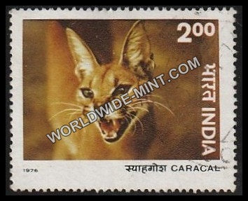 1976 Indian Wild Life-Caracal Used Stamp