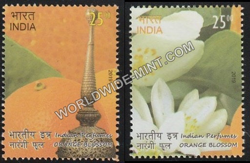2019 Indian Perfumes-Orange Blossom-Set of 2 MNH