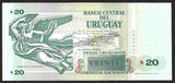 URUGUAY 20 PESOS - 2008 P# 86a Paper Issue UNC Bank Note #CN738