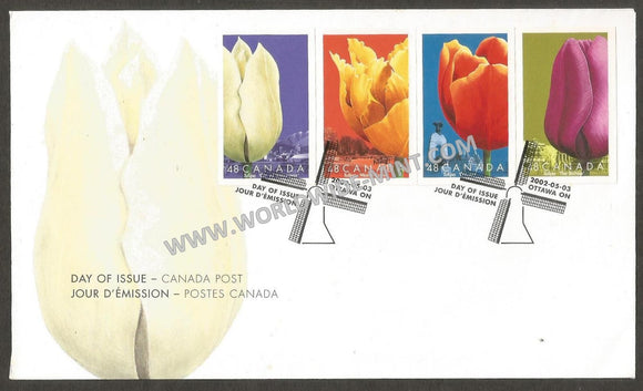 2003 Canada Tulips FDC #FA73