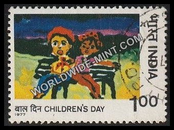 1977 Children's Day-Friends Used Stamp