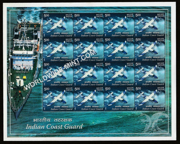 2008 INDIA Indian Coast Guard-Dornier Fixed Wing Aircraft Sheetlet