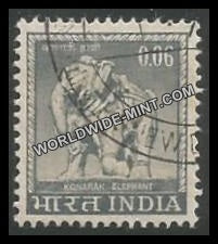 INDIA Konark Elephant 4th Series(6p) Definitive Used Stamp