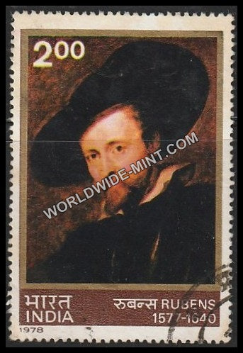 1978 Modern Indian Paintings-Rubens Used Stamp