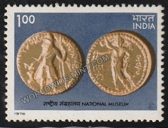 1978 Museums of India-Kushan Gold Coin-National Museum MNH
