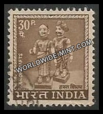 INDIA Indian Dolls 4th Series(30p) Definitive Used Stamp